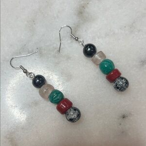 Artisan Multicolor Beaded Earrings